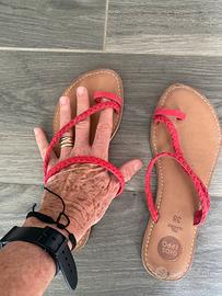 Ciabatte infradito n. 38 rosse