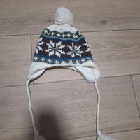 Cuffia bimbo pon pon e trecce 2-3 anni