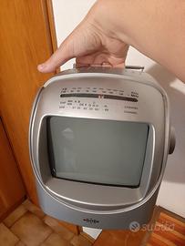 Mini TV radio portatile vintage