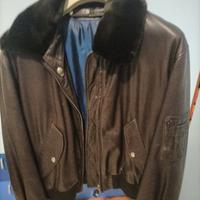 giubbotto uomo aviatore pelle