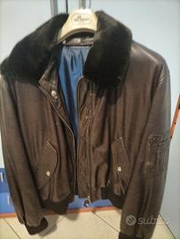 giubbotto uomo aviatore pelle