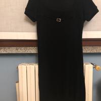 Vestito donna S nero tessuto maglina