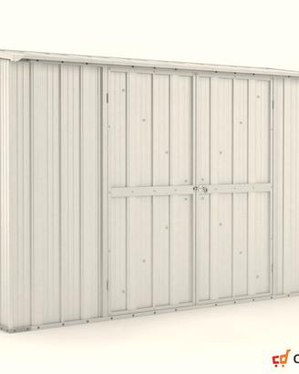 Casetta in lamiera per esterno 307x100 bianco