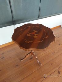 Tavolino tondo in legno