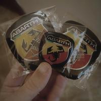 3 PZ adesivo Abarth cofano volante macchina Fiat 
