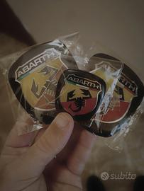 3 PZ adesivo Abarth cofano volante macchina Fiat 