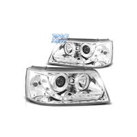FARI VOLKSWAGEN VW T5 03-09 LUCE DIURNA FONDO CROM