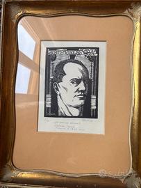 Quadro di benito mussolini