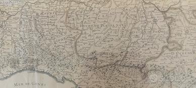 antica mappa ducato di Milano rarissima originale 