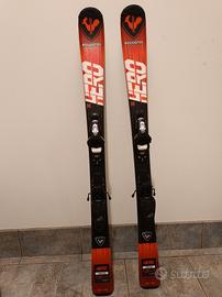 SCI ROSSIGNOL HERO 120 BASTONCINI SALOMON  BAMBINI