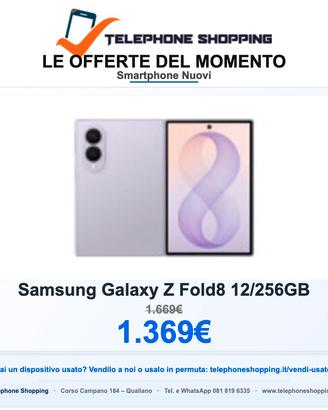 Samsung Galaxy Z Fold8 12/256GB Nuovo