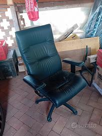 sedia da ufficio in pelle