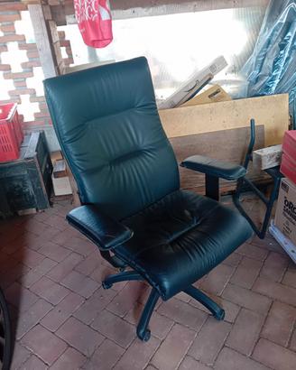 sedia da ufficio in pelle