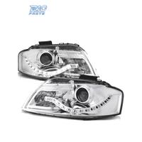 FARI AUDI A3 8P LUCE LED DIURNA FONDO CROMATO