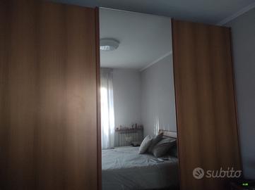 Armadio 3 ante scorrevoli in legno massello