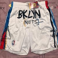 Nike Nets white basketball pants