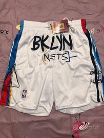 Nike Nets white basketball pants