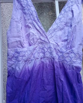 Top a tunica Piazza Italia 100% cotone lilla/viola