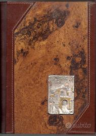 Rubrica Mida vintage pelle, radica e argento