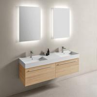 Mobile bagno con doppio lavabo da 160 cm