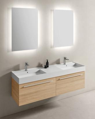 Mobile bagno con doppio lavabo da 160 cm