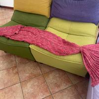Coperta indossabile a coda di sirena 