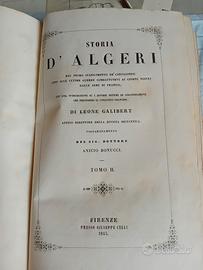 Galibert Storia d'Algeri II tomo 1845 Celli Firenz