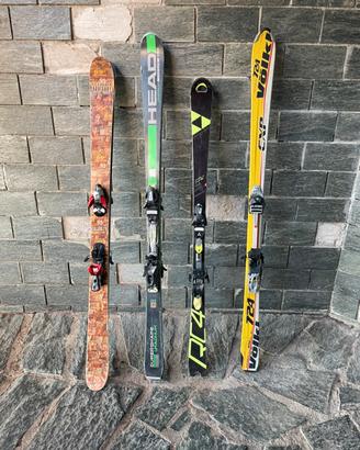 4 paia di sci freeride gigante slalom e alpinismo