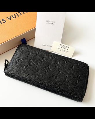 Louis vuitton zippy  pelle nera originale