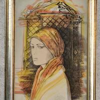 Ritratto donna orientale del pittore Andrea Quarto