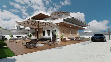 VILLA A SCHIERA D'ANGOLO A GIUGLIANO IN CAMPANIA