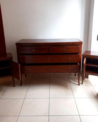 Cassettone vintage + due comodini