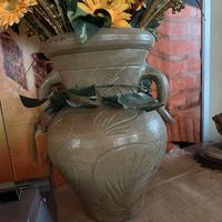 Vaso artigianale in terracotta smaltata