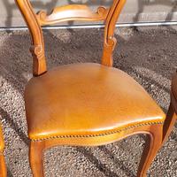 Sedie con seduta in pelle