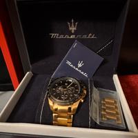 MASERATI TRAGUARDO 45mm NERO/ORO PREZZO TRATTABILE