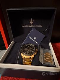 MASERATI TRAGUARDO 45mm NERO/ORO PREZZO TRATTABILE