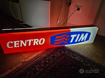 Insegna luminosa CENTRO TIM  vintage