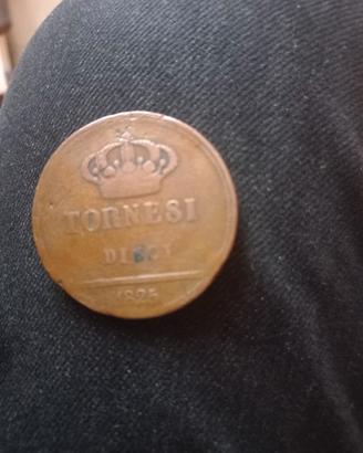 10 tornesi del 1825