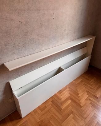 Cassapanca porta cuscini e coperte + mensola