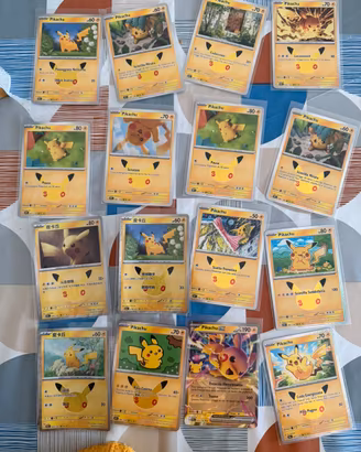 16 pika e 1 Lucario promo