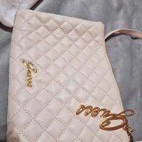 Pochette guess bianca pelle
