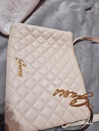 Pochette guess bianca pelle