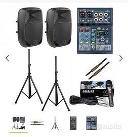 impianto audio Gemini  AS-08 più consolle numark 