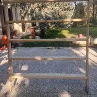 scaffali legno massello