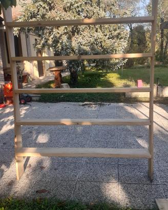 scaffali legno massello