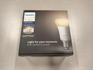 KIT PHILIPS HUE STARTER KIT E27 WHITE AMBIANCE