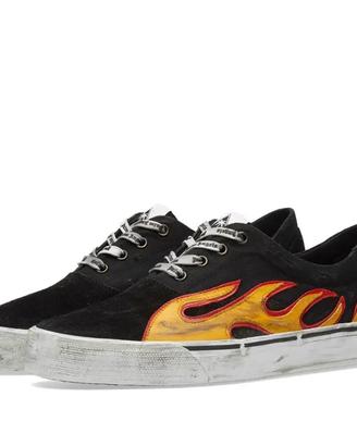 SCARPE PALM ANGELS DISTRESSED SNEAKERS FLAME