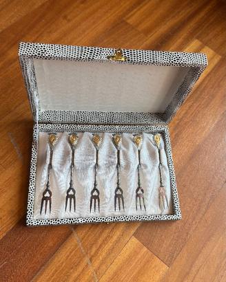 Set 6 forchettine dessert vintage anni ’50 Italy