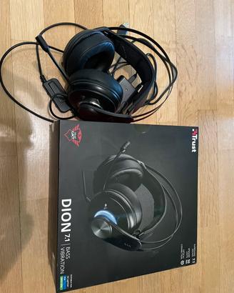 Cuffie gaming Trust Dion 7.1 usb/spdif Ps4 xbox Pc