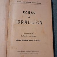 CORSO DI IDRAULICA Anno 1911/1912 appunti rilegati